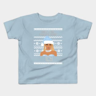 Icy Girl Christmas Holiday Season Saweetie Fan Art Kids T-Shirt